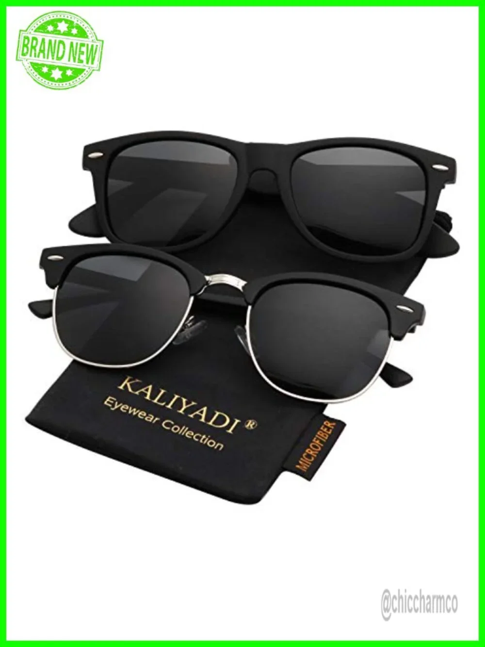 Polarized Sunglasses Men Women Semi-Rimless Frame UV Blocking Driving